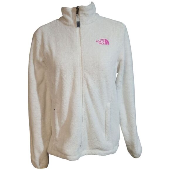 North Face Osito White Full Zipper Jacket Size Medium - Picture 1 of 9